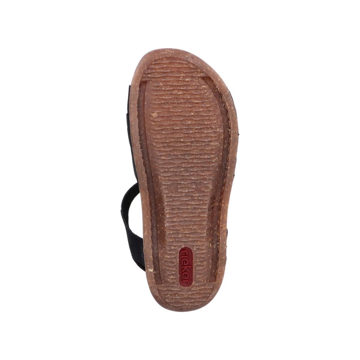 SANDAŁY RIEKER 61461/00 SCHWARZ - obrazek 3