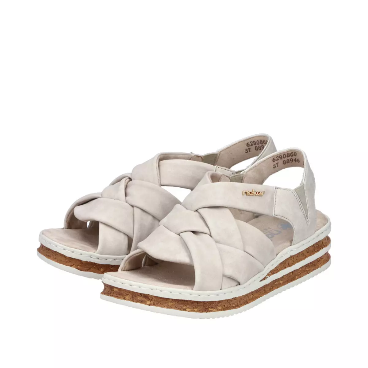 SANDAŁY RIEKER 62908/60 BEIGE - obrazek 7