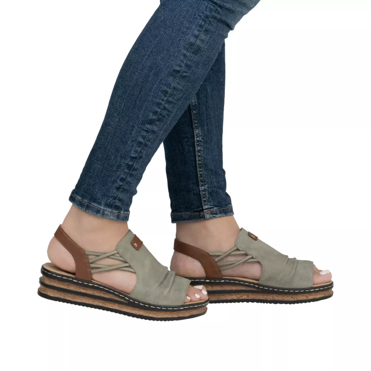 SANDAŁY RIEKER 62962/52 GRUN - obrazek 2