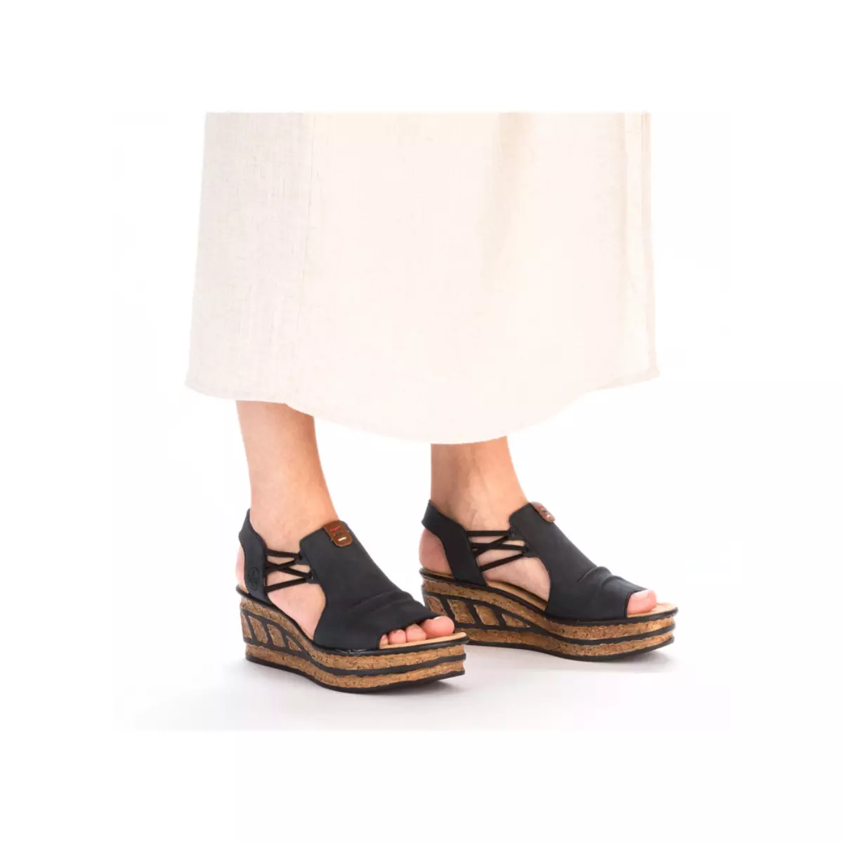 SANDAŁY RIEKER 68175/14 BLAU - obrazek 4