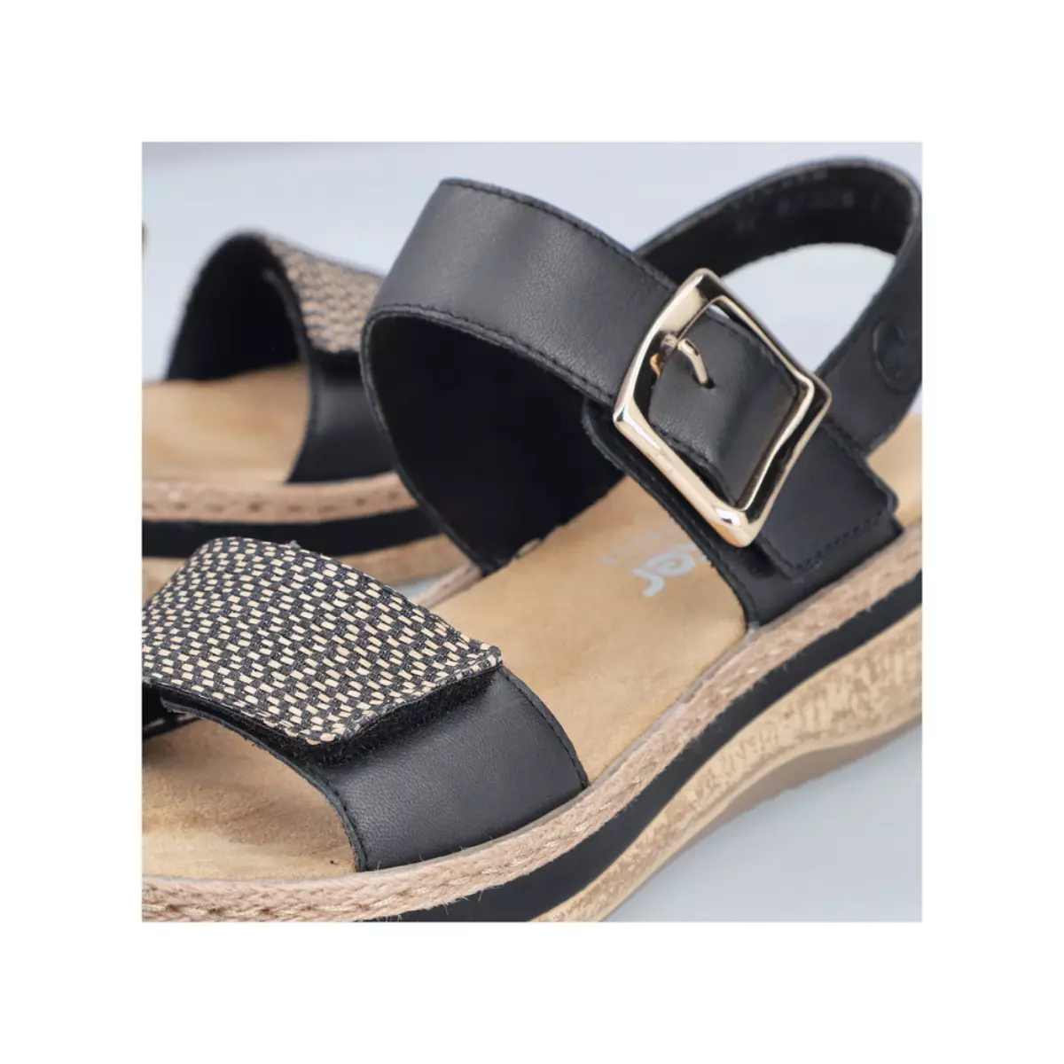 SANDAŁY RIEKER V0951/00 SCHWARZ - obrazek 2