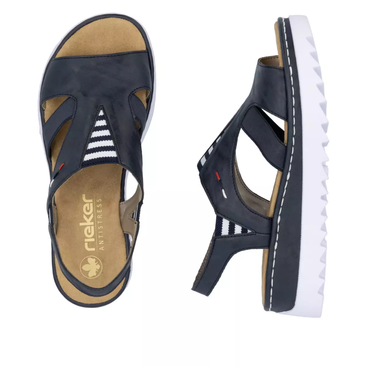 SANDAŁY RIEKER V44Y5/14 BLAU - obrazek 3