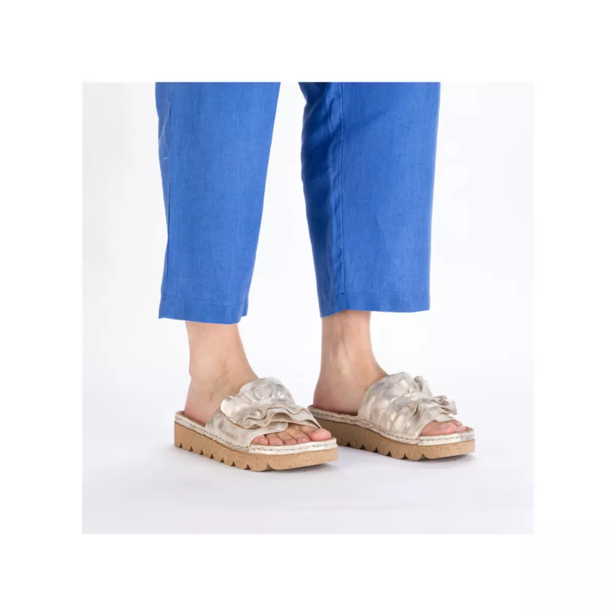 KLAPKI RIEKER V8763/60 BEIGE - obrazek 4