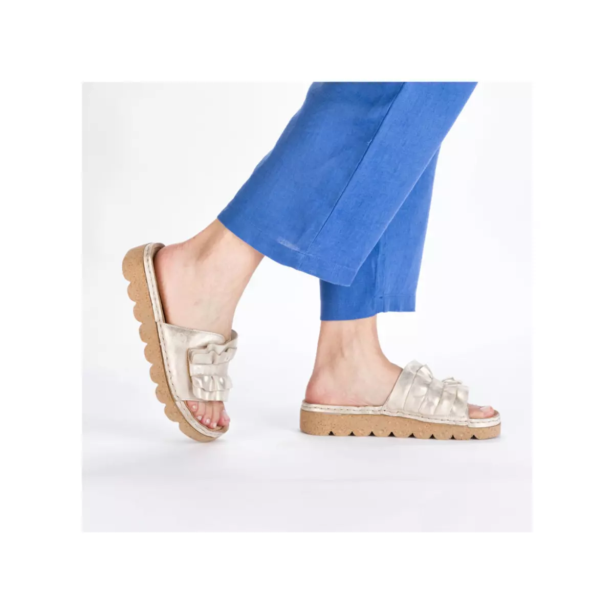 KLAPKI RIEKER V8763/60 BEIGE - obrazek 3