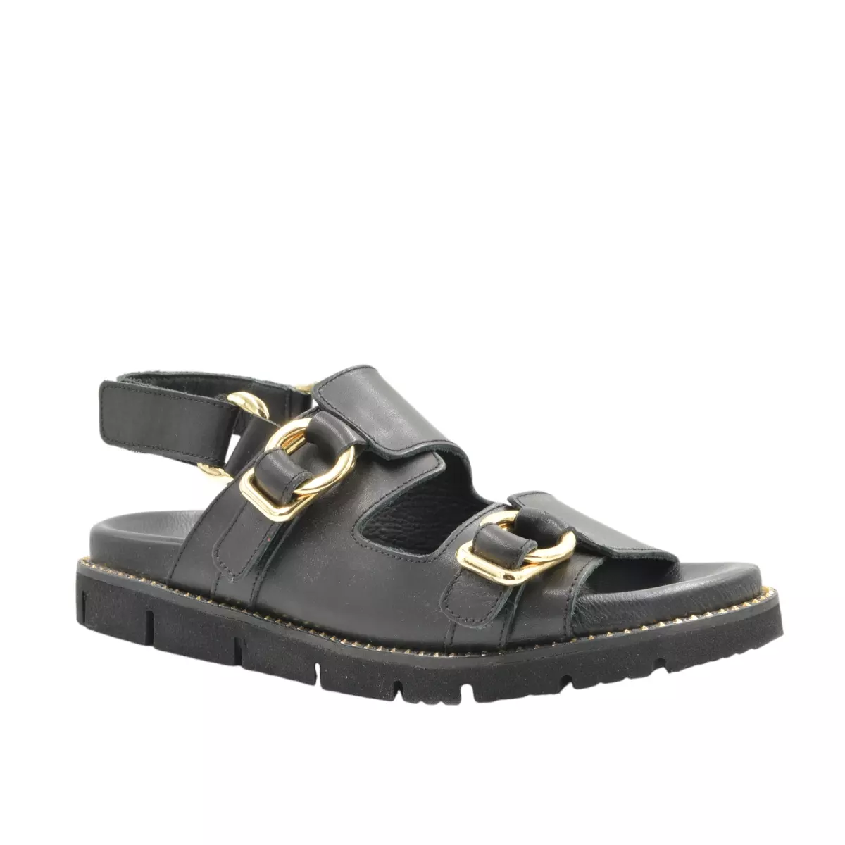 SANDAŁY LA STRADA 151478 BLACK - obrazek 5