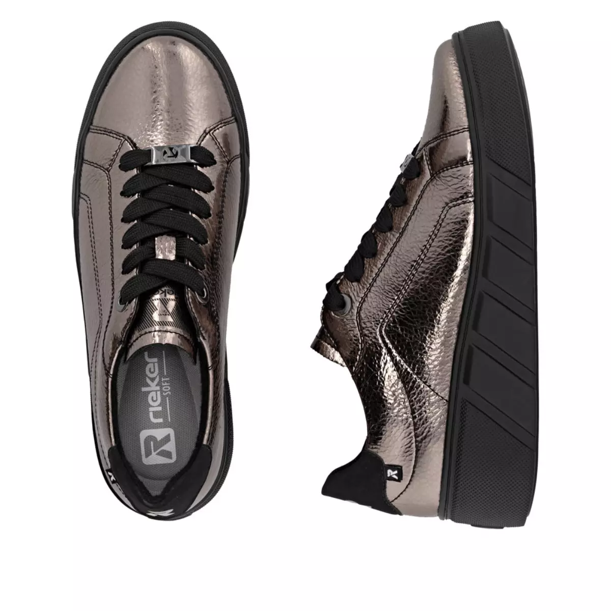 PÓŁBUTY RIEKER W2601/91 METALLIC - obrazek 2