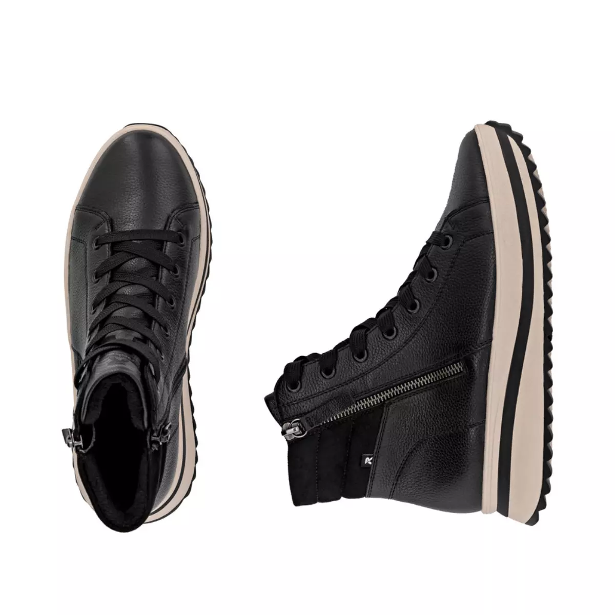 TRZEWIKI RIEKER W3870/00 SCHWARZ - obrazek 3