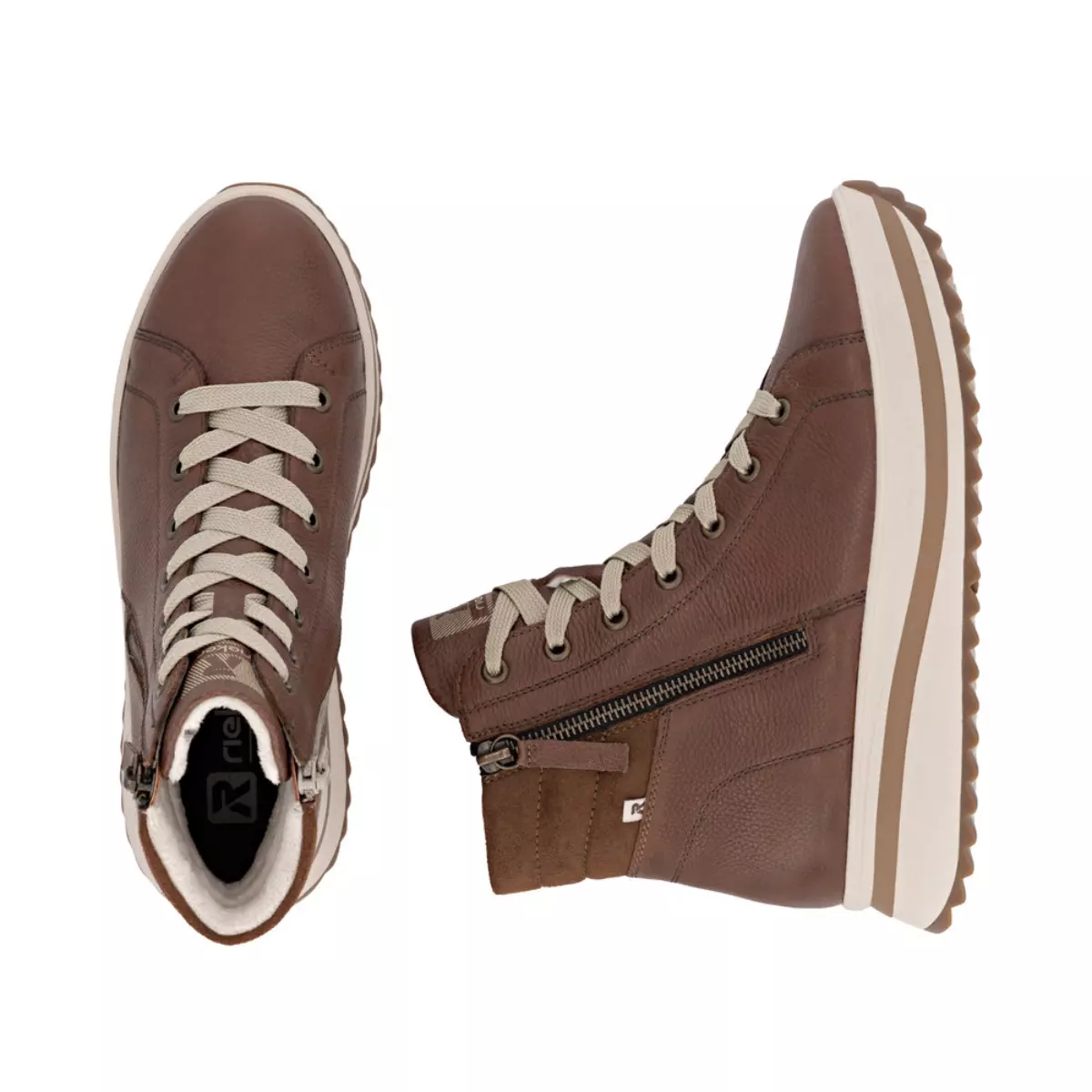 TRZEWIKI RIEKER W3870/24 BRAUN - obrazek 2