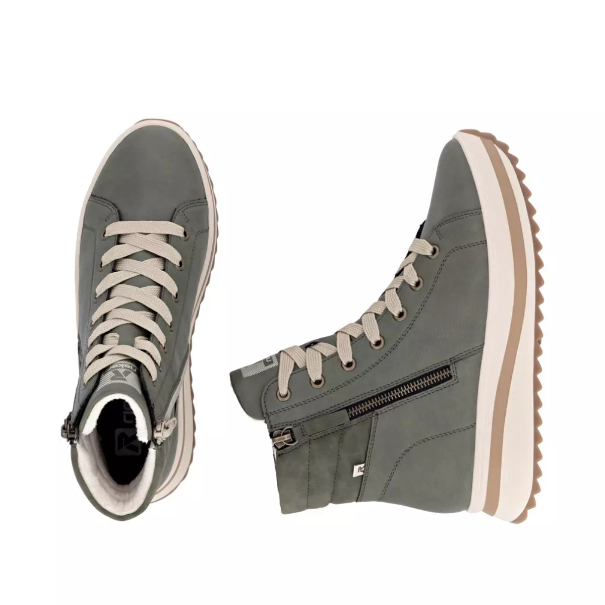 TRZEWIKI RIEKER W3870/54 GRUN - obrazek 3