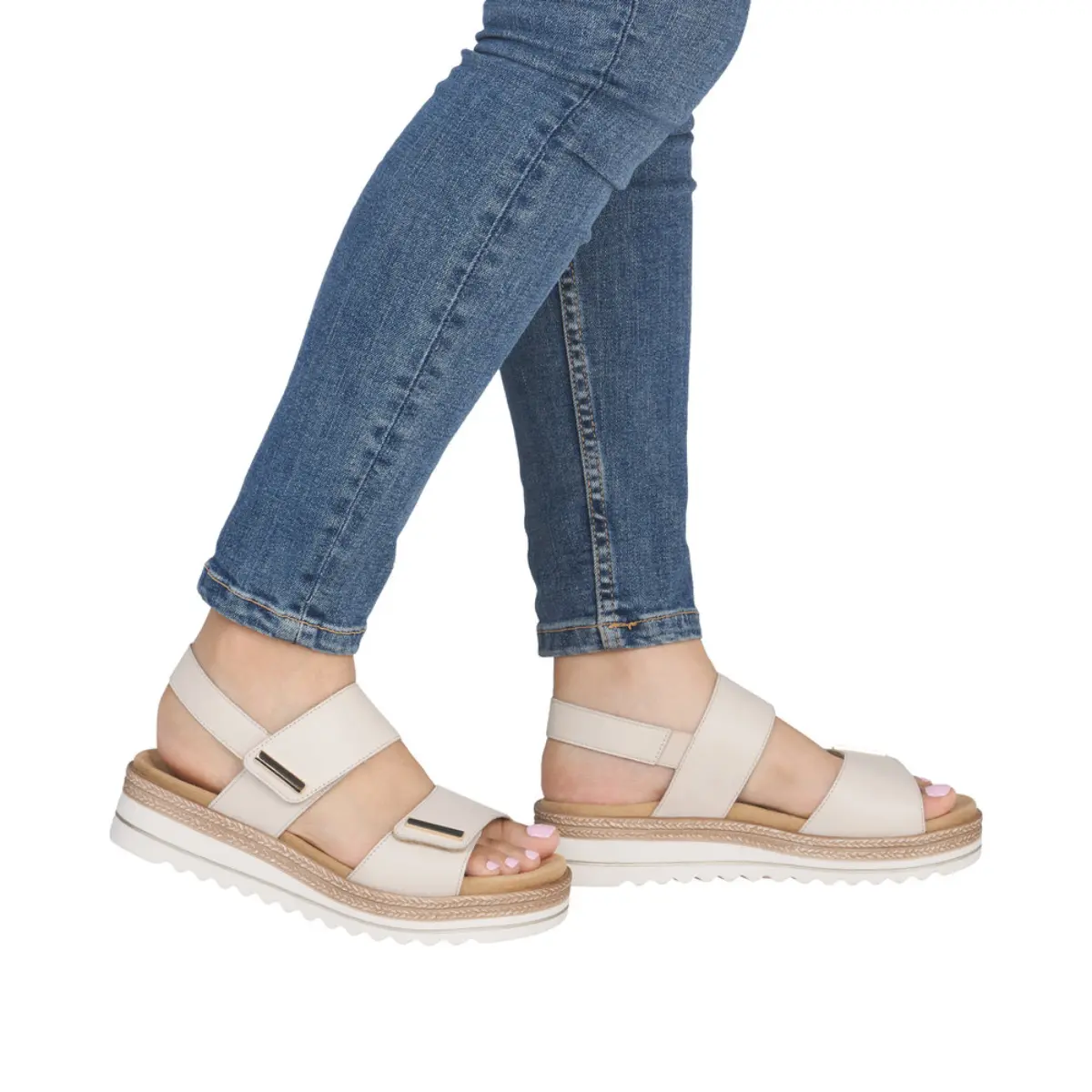 SANDAŁY REMONTE D0Q59/61 BEIGE - obrazek 2