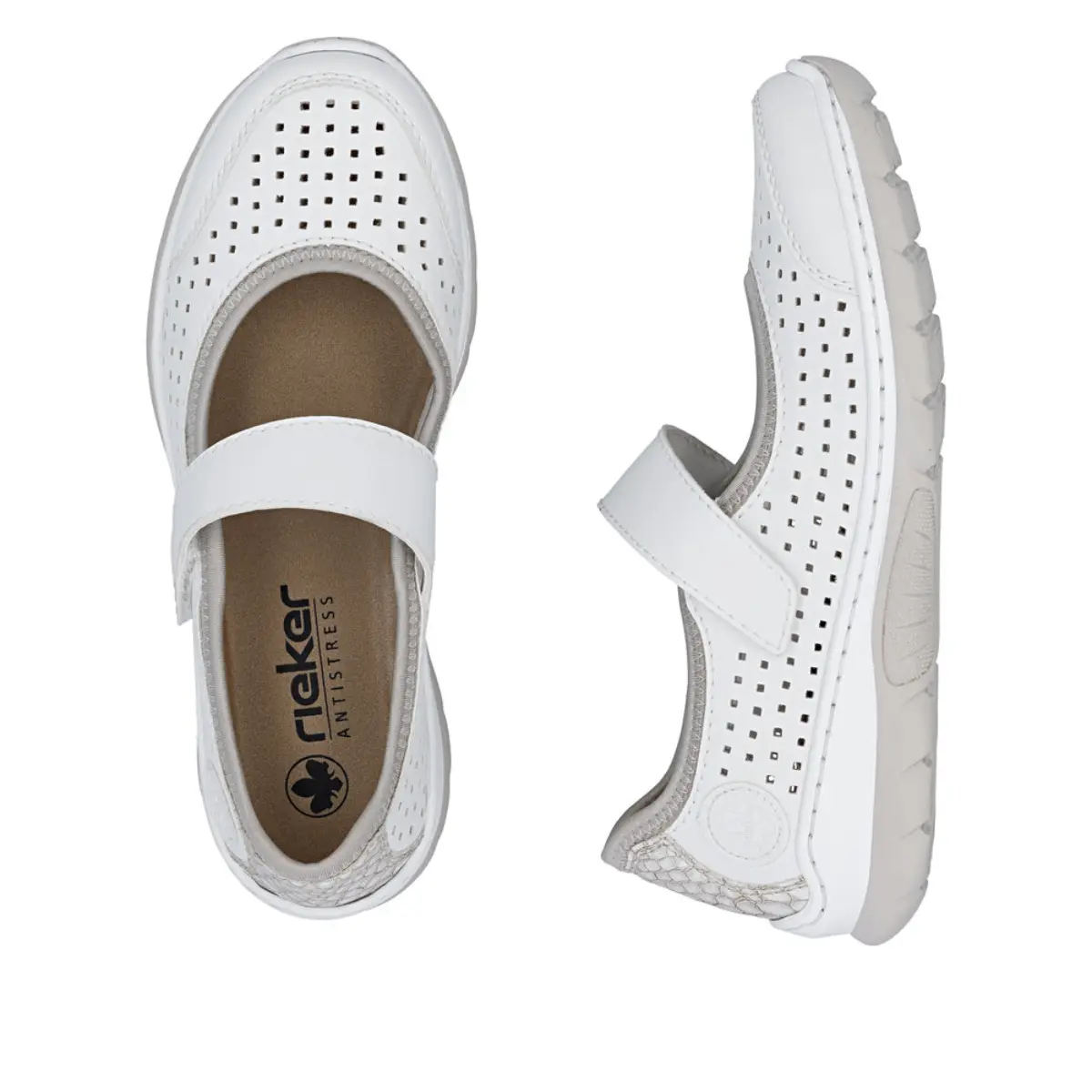 PÓŁBUTY RIEKER L32B5/82 WEISS - obrazek 3