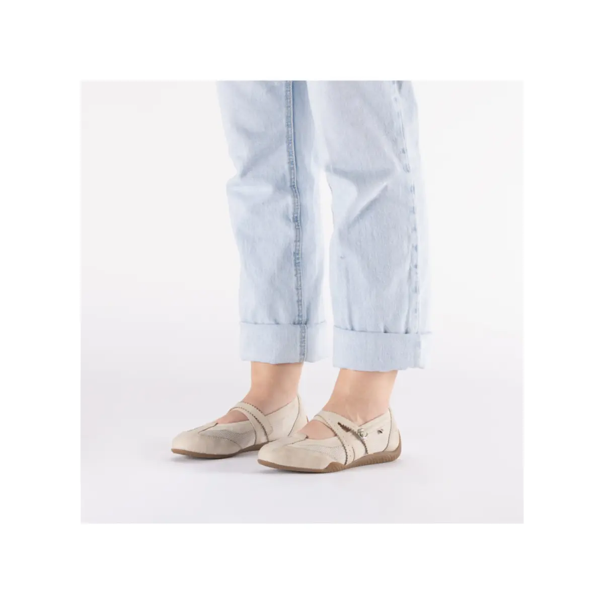 PÓŁBUTY RIEKER 41250/60 BEIGE - obrazek 3