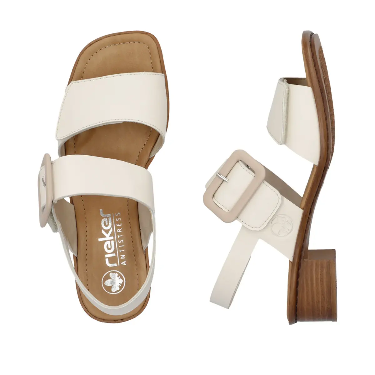 SANDAŁY RIEKER 62663/61 BEIGE - obrazek 3