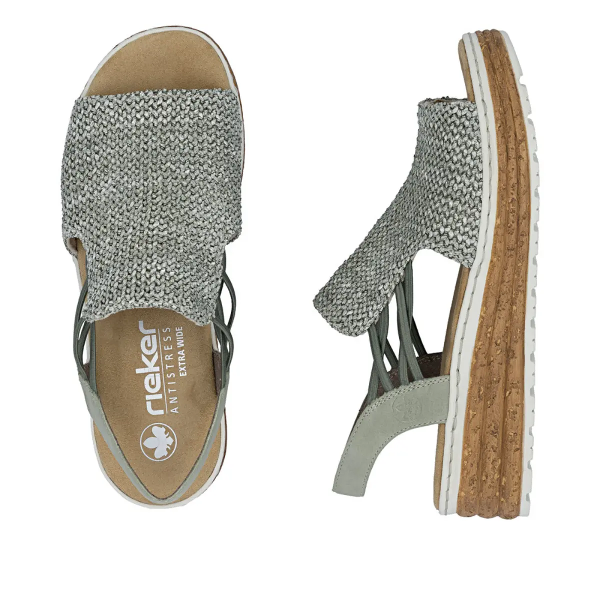 SANDAŁY RIEKER 62741/52 GRUN - obrazek 3