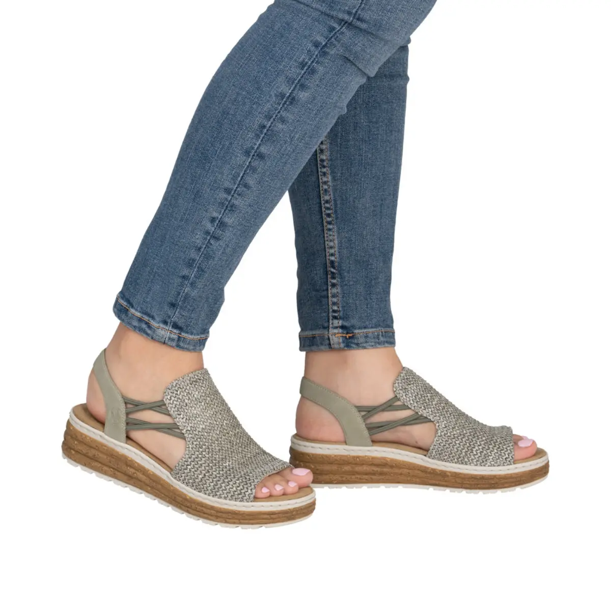 SANDAŁY RIEKER 62741/52 GRUN - obrazek 2