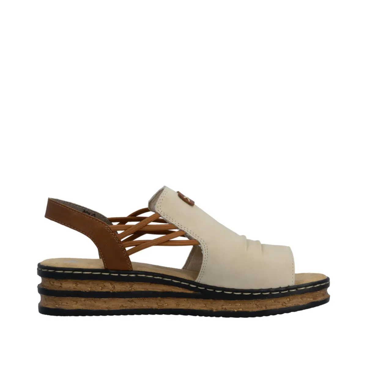 SANDAŁY RIEKER 62962/60 BEIGE - obrazek 10