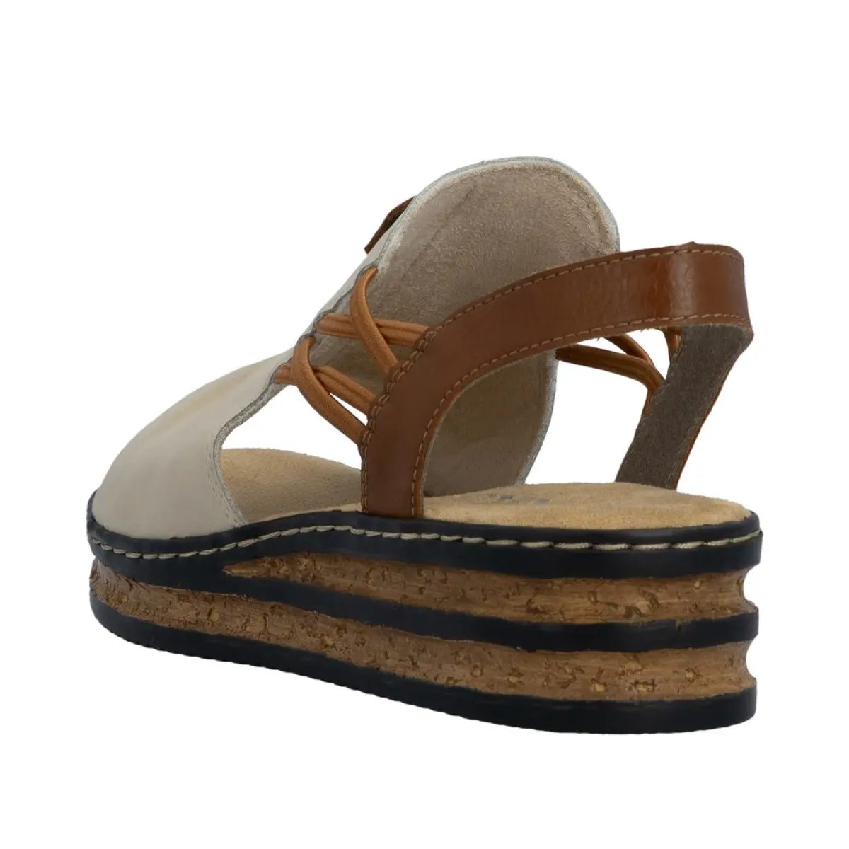 SANDAŁY RIEKER 62962/60 BEIGE - obrazek 9