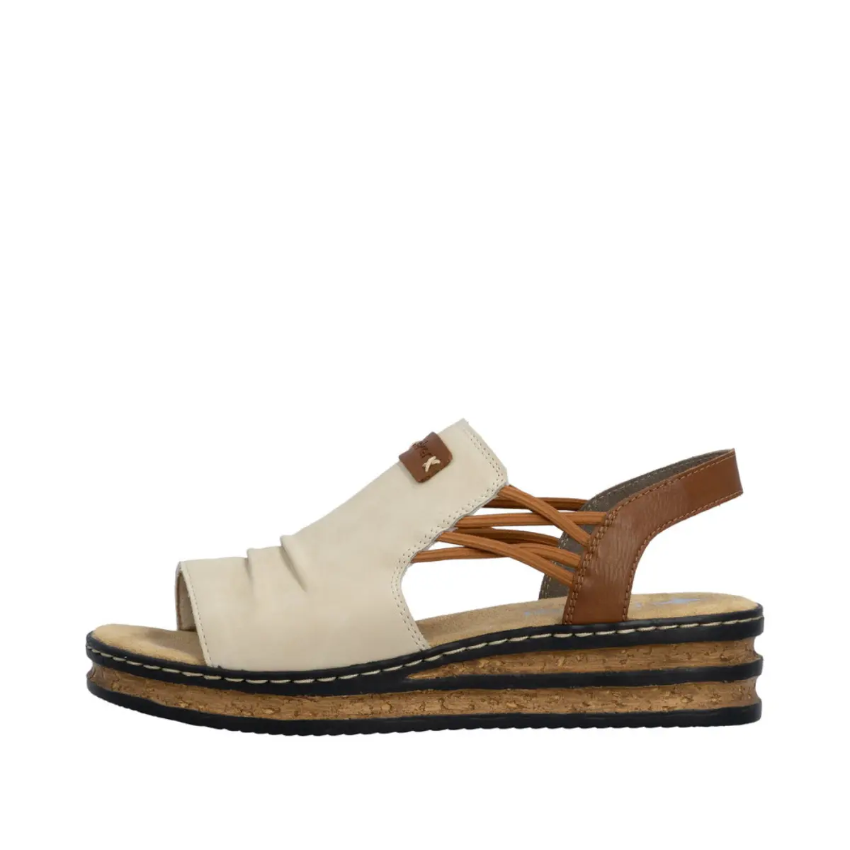 SANDAŁY RIEKER 62962/60 BEIGE - obrazek 7