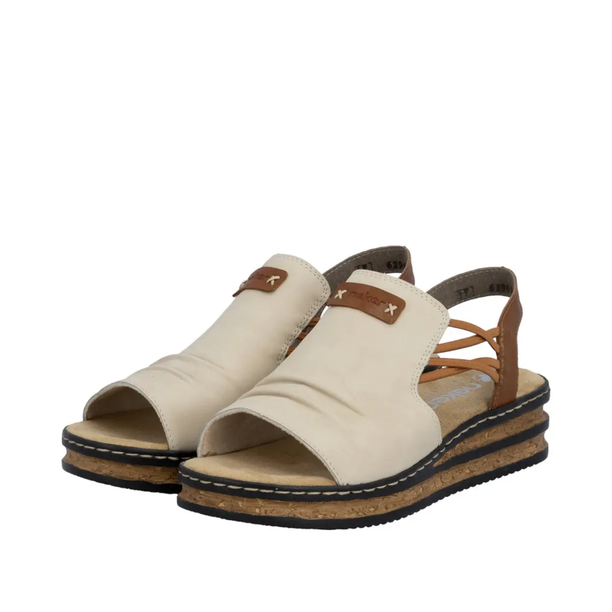 SANDAŁY RIEKER 62962/60 BEIGE - obrazek 4