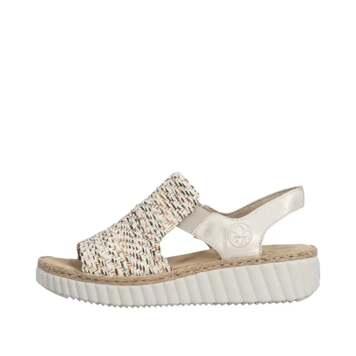 SANDAŁY RIEKER 69276/60 BEIGE - obrazek 7