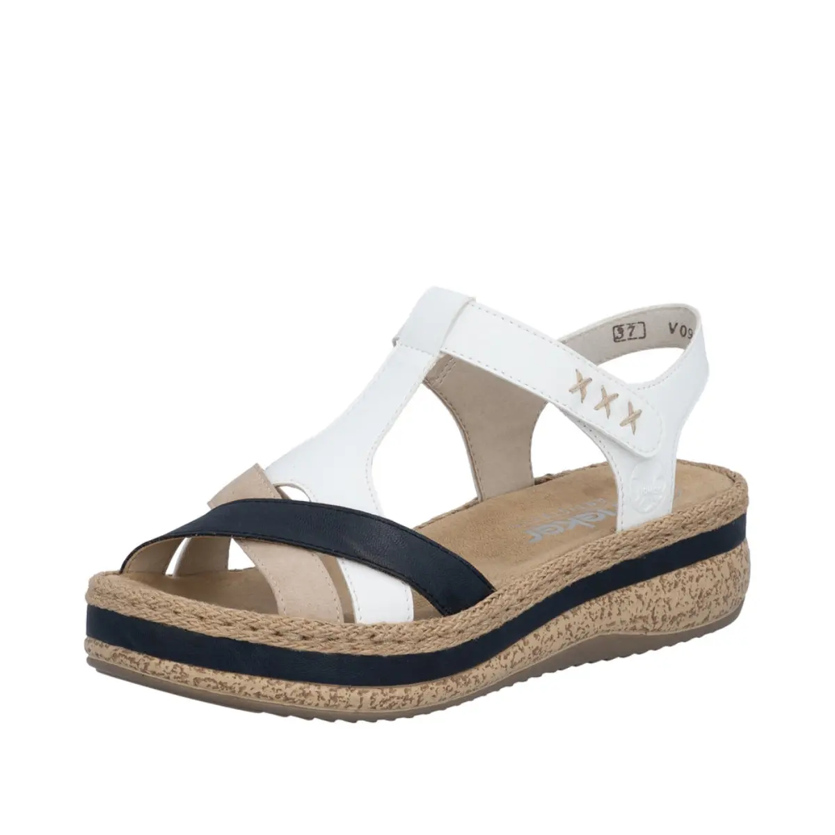 SANDAŁY RIEKER V0919/81 WEISS - obrazek 11