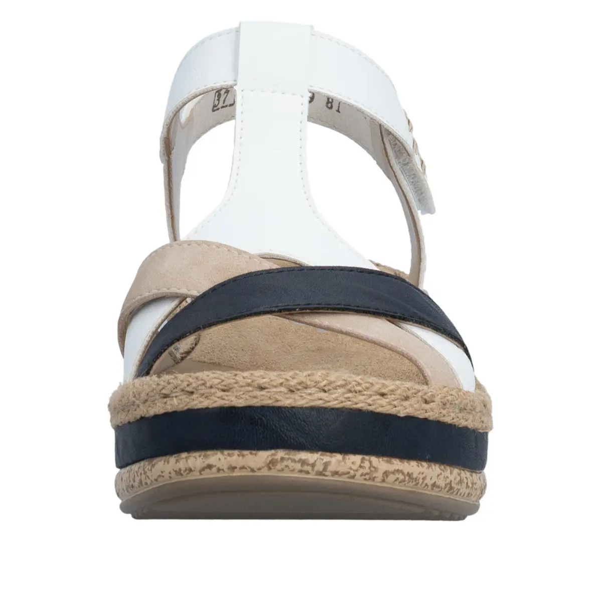 SANDAŁY RIEKER V0919/81 WEISS - obrazek 6