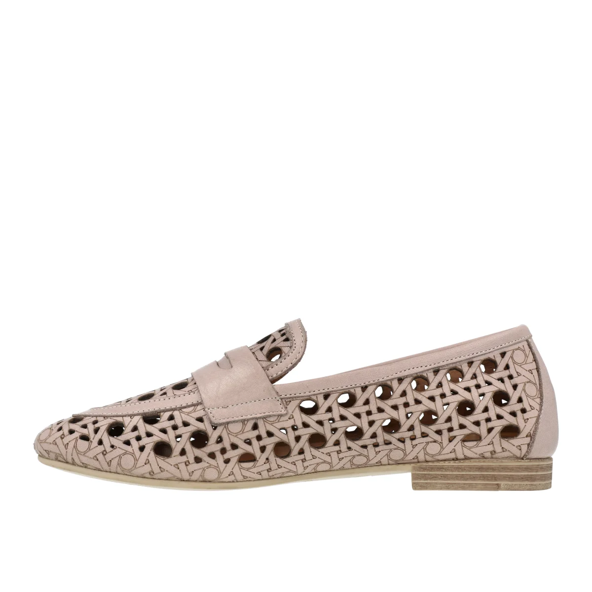 MOKASYNY LA STRADA 5002563 BEIGE 14TBJ STONE - obrazek 6