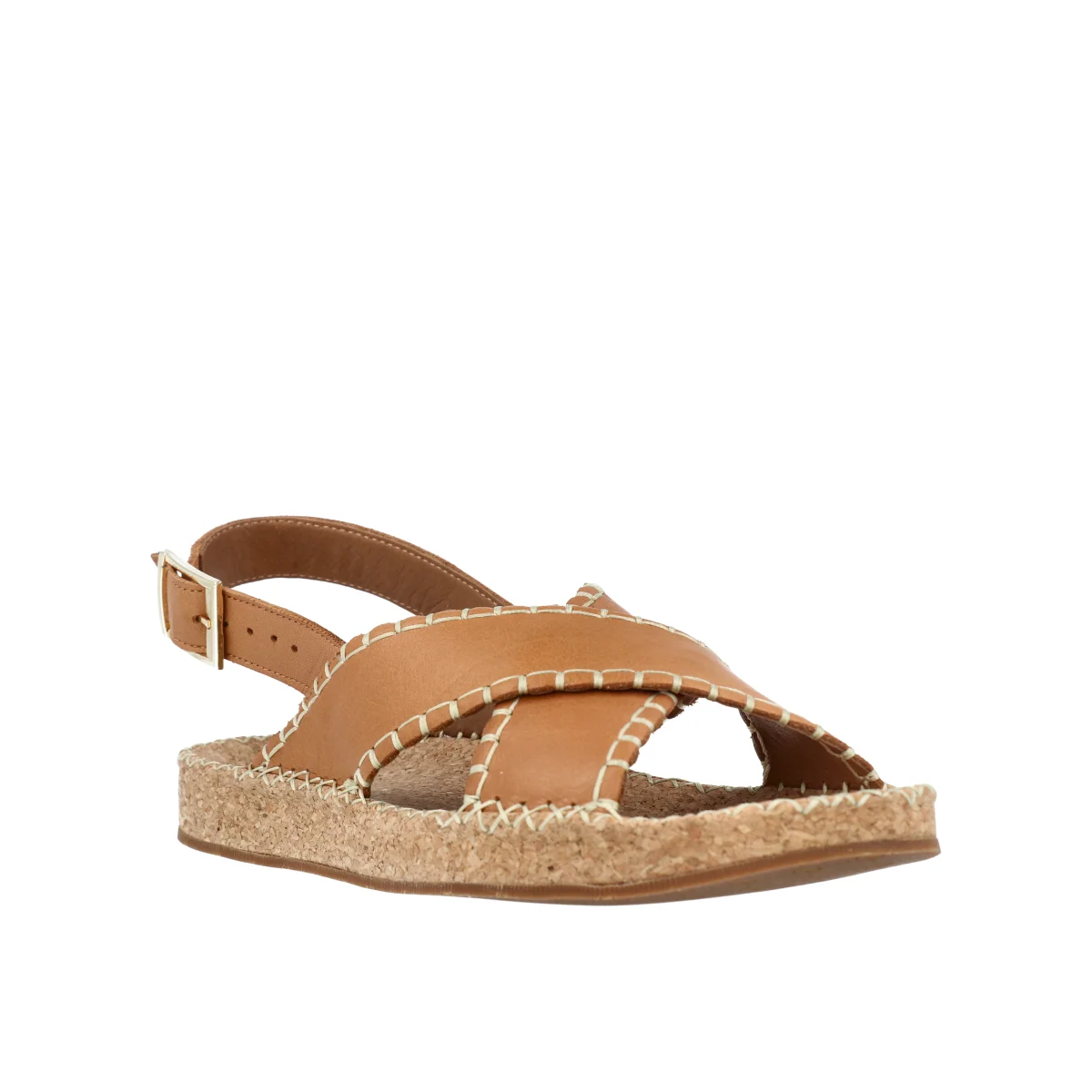 SANDAŁY LA STRADA 01111 COCONUT - obrazek 4