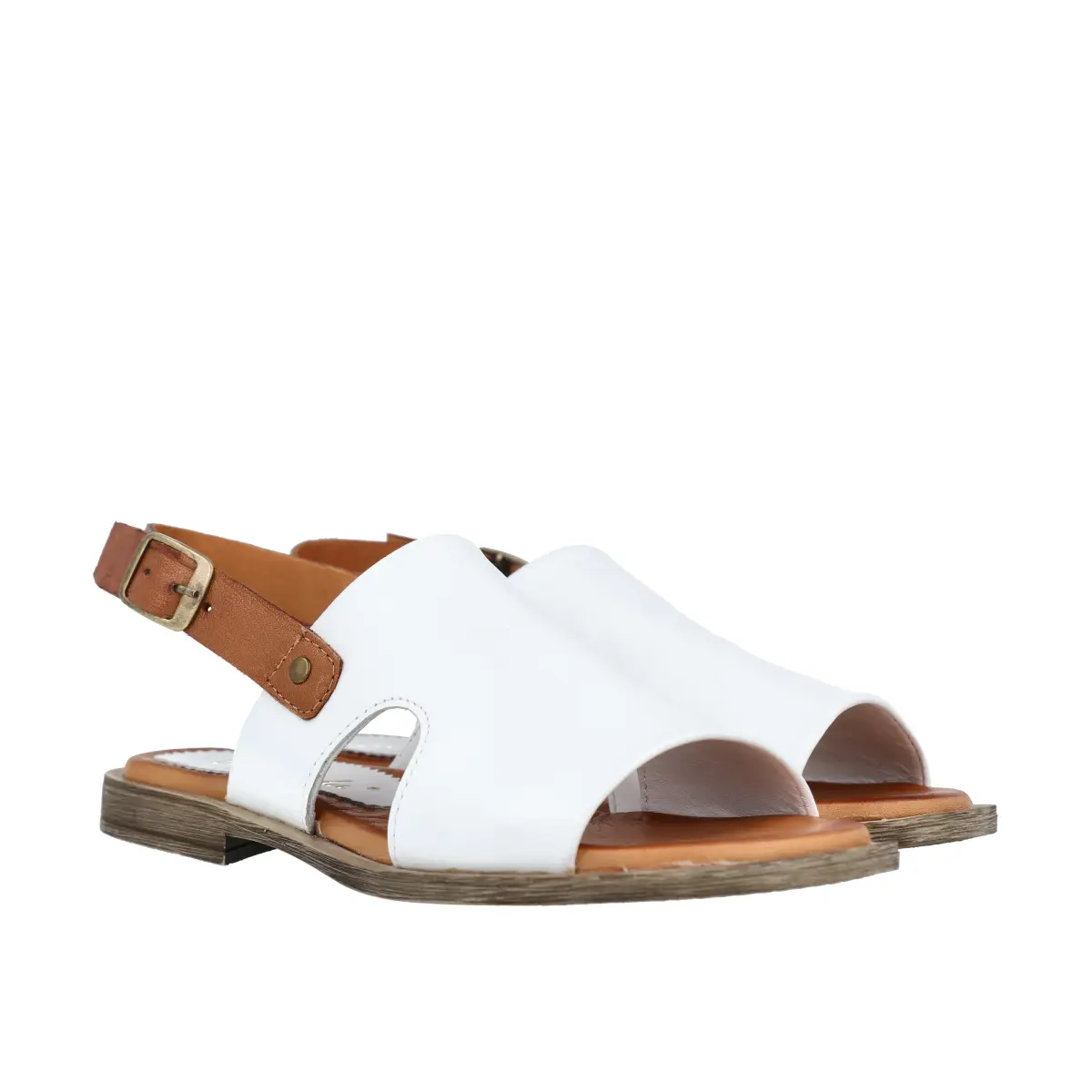 SANDAŁY LA STRADA 26Y11827 WHITE - obrazek 2