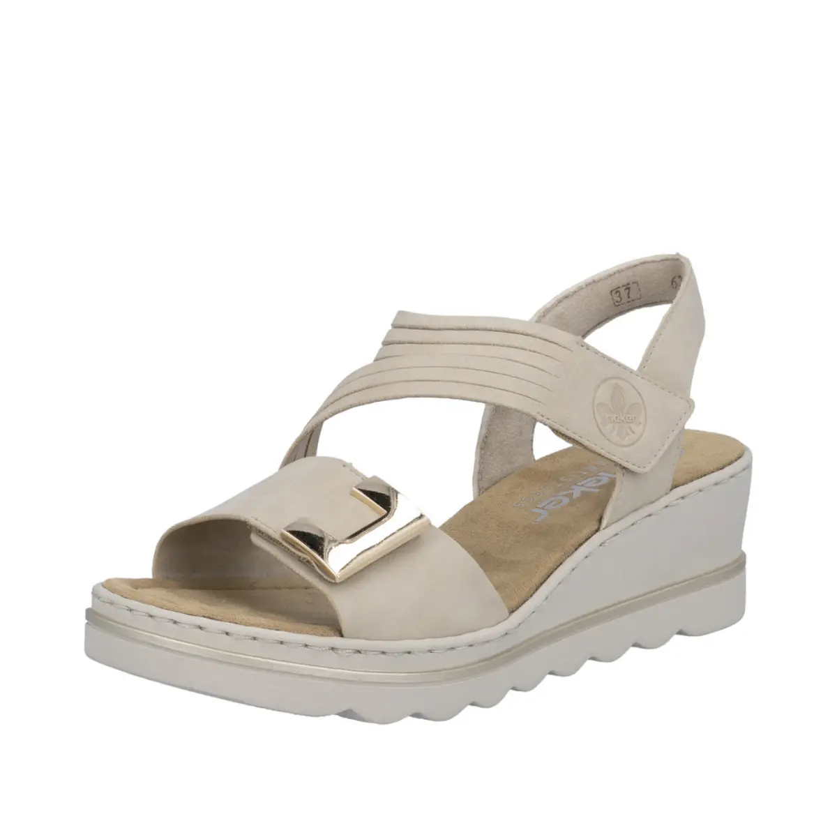 SANDAŁY RIEKER 67410/62 BEIGE - obrazek 11