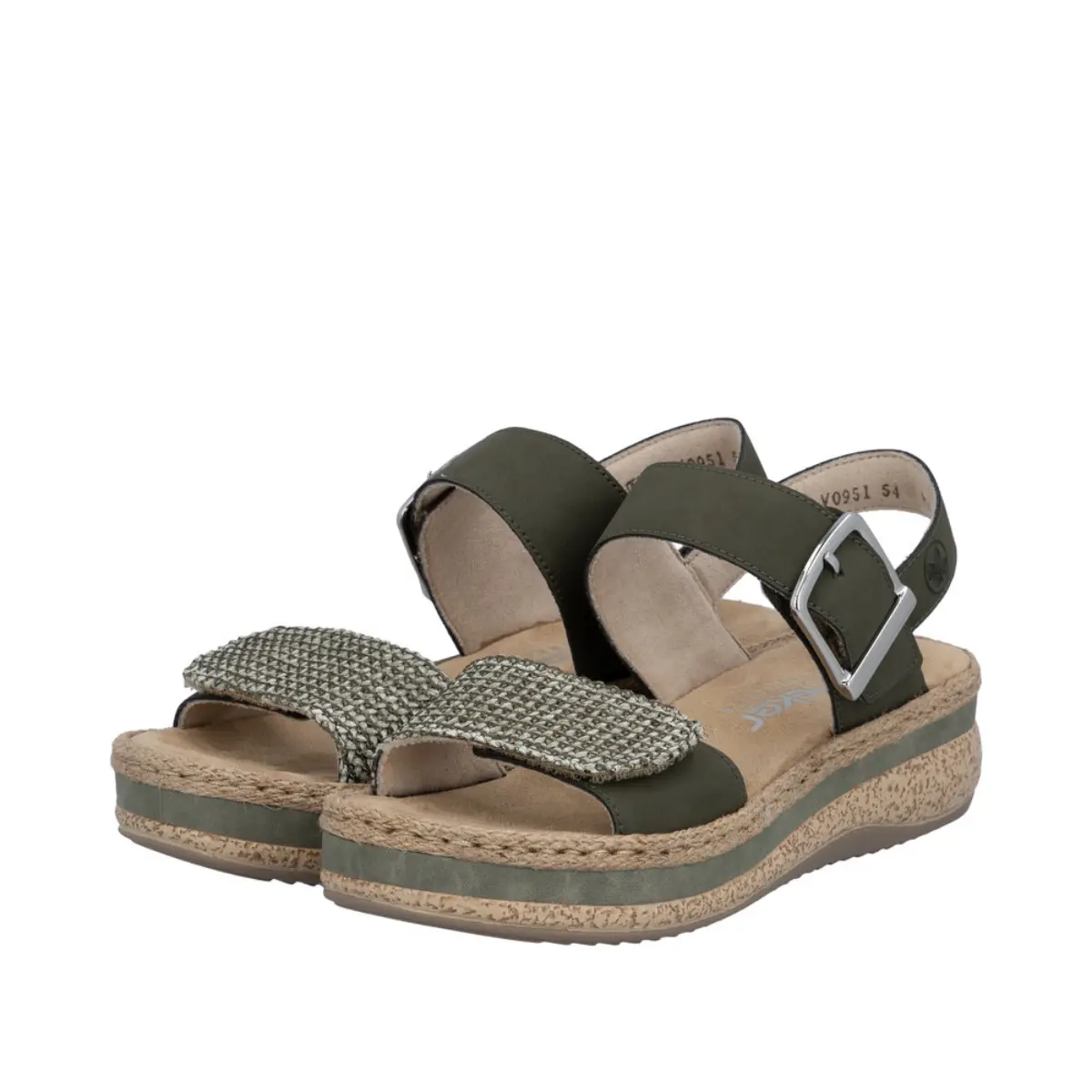 SANDAŁY RIEKER V0951/54 GRUN - obrazek 4