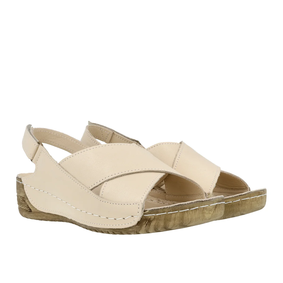 SANDAŁY LA STRADA 311 BEIGE - obrazek 9