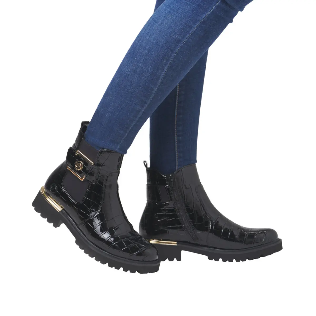 BOTKI REMONTE D8684/03 SCHWARZ - obrazek 2