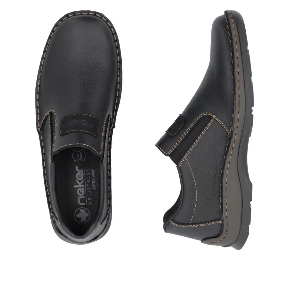 MOKASYNY RIEKER 05370/00 SCHWARZ - obrazek 3