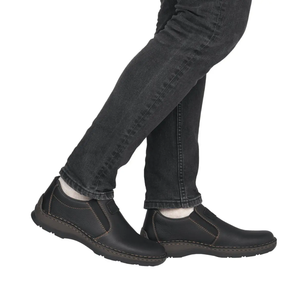 MOKASYNY RIEKER 05370/00 SCHWARZ - obrazek 2