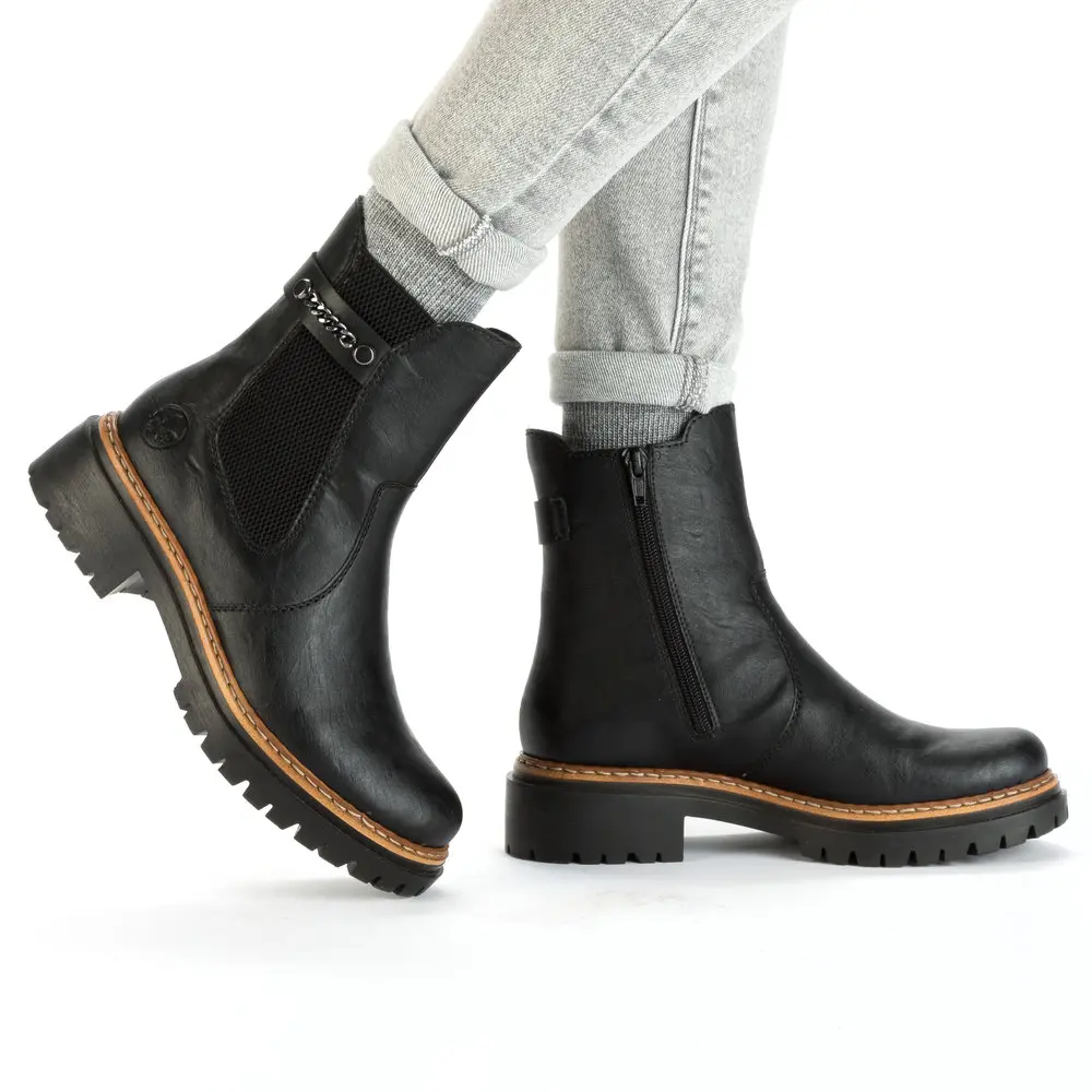BOTKI RIEKER 72690/00 SCHWARZ - obrazek 4