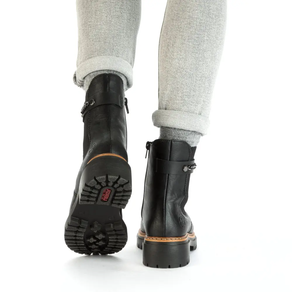 BOTKI RIEKER 72690/00 SCHWARZ - obrazek 3