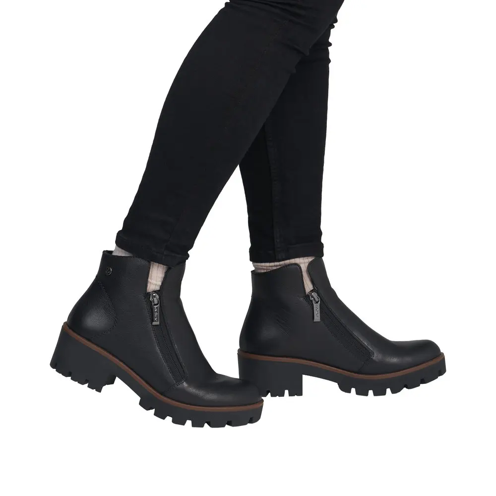 BOTKI RIEKER 79254/00 SCHWARZ - obrazek 2