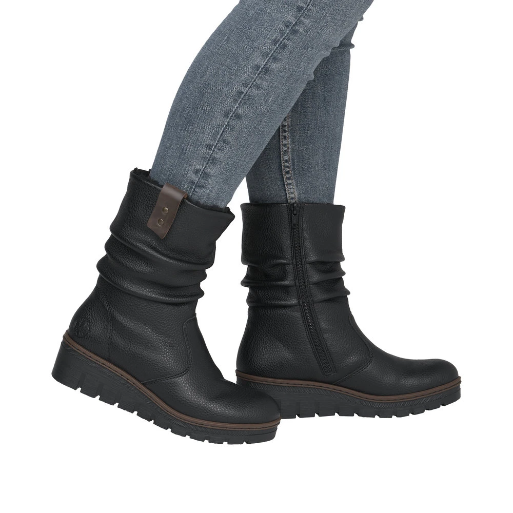 BOTKI RIEKER X9155/00 SCHWARZ - obrazek 2