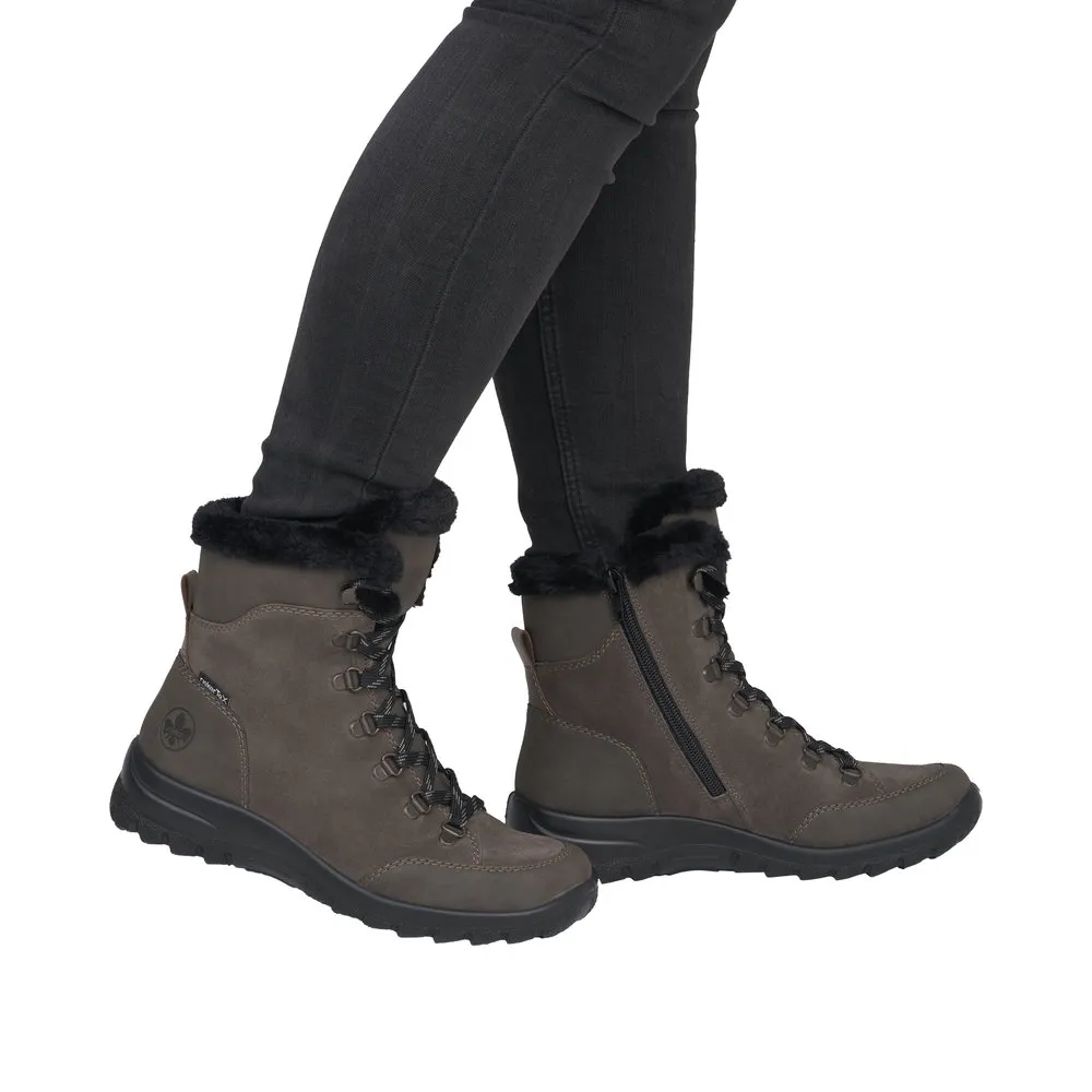 TRZEWIKI RIEKER L7168/45 GRAU - obrazek 2