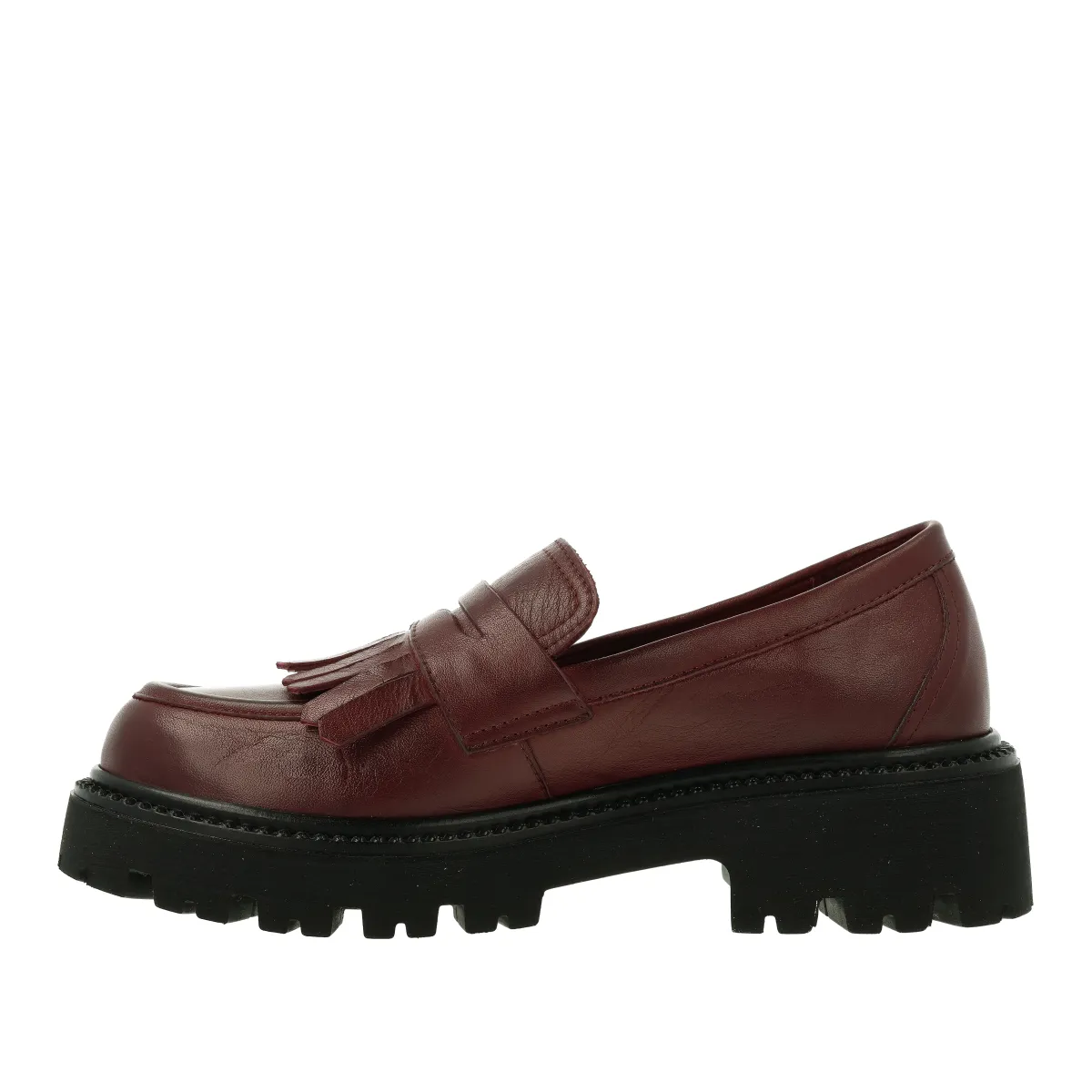 MOKASYNY LA STRADA 11707XT BORDO - obrazek 5