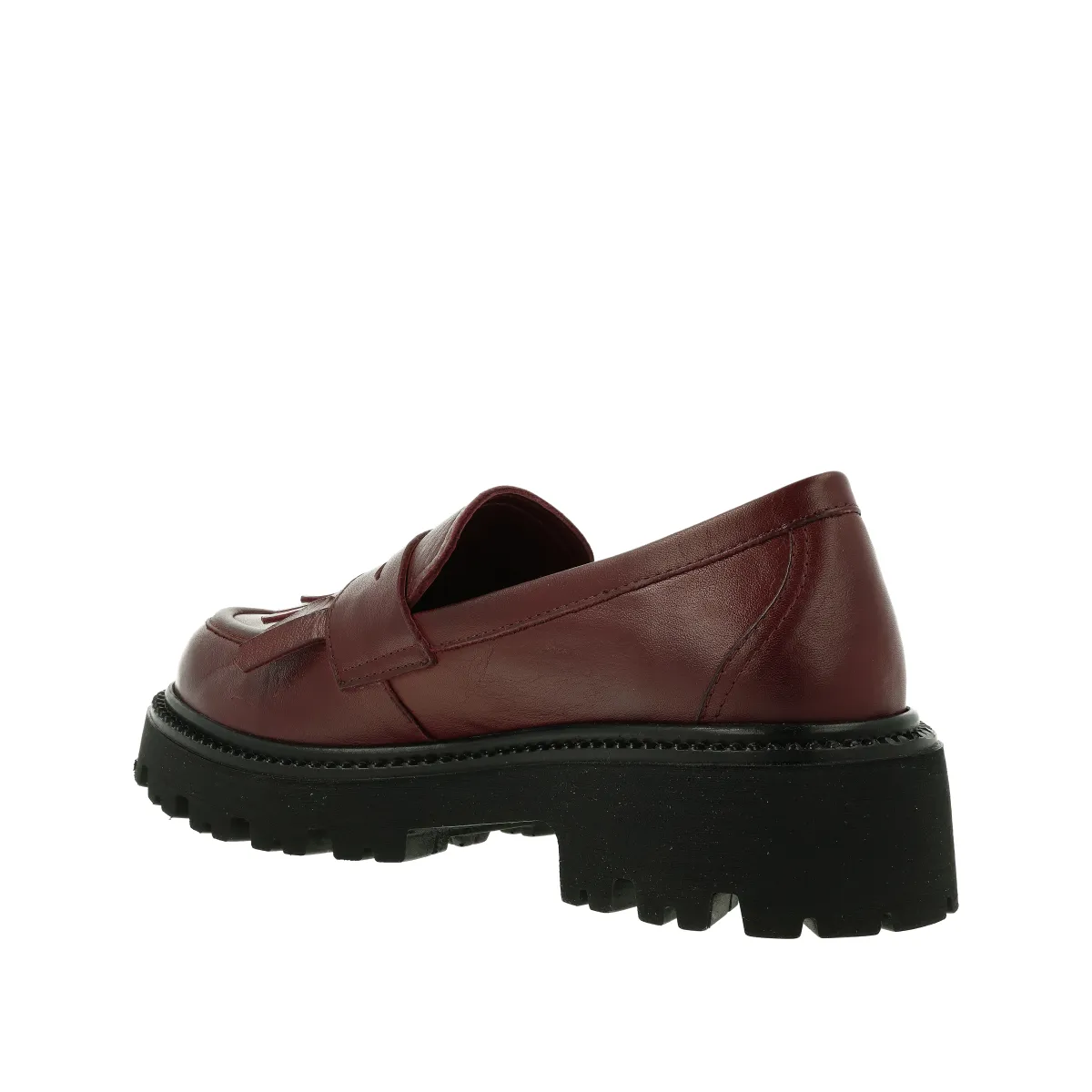 MOKASYNY LA STRADA 11707XT BORDO - obrazek 4